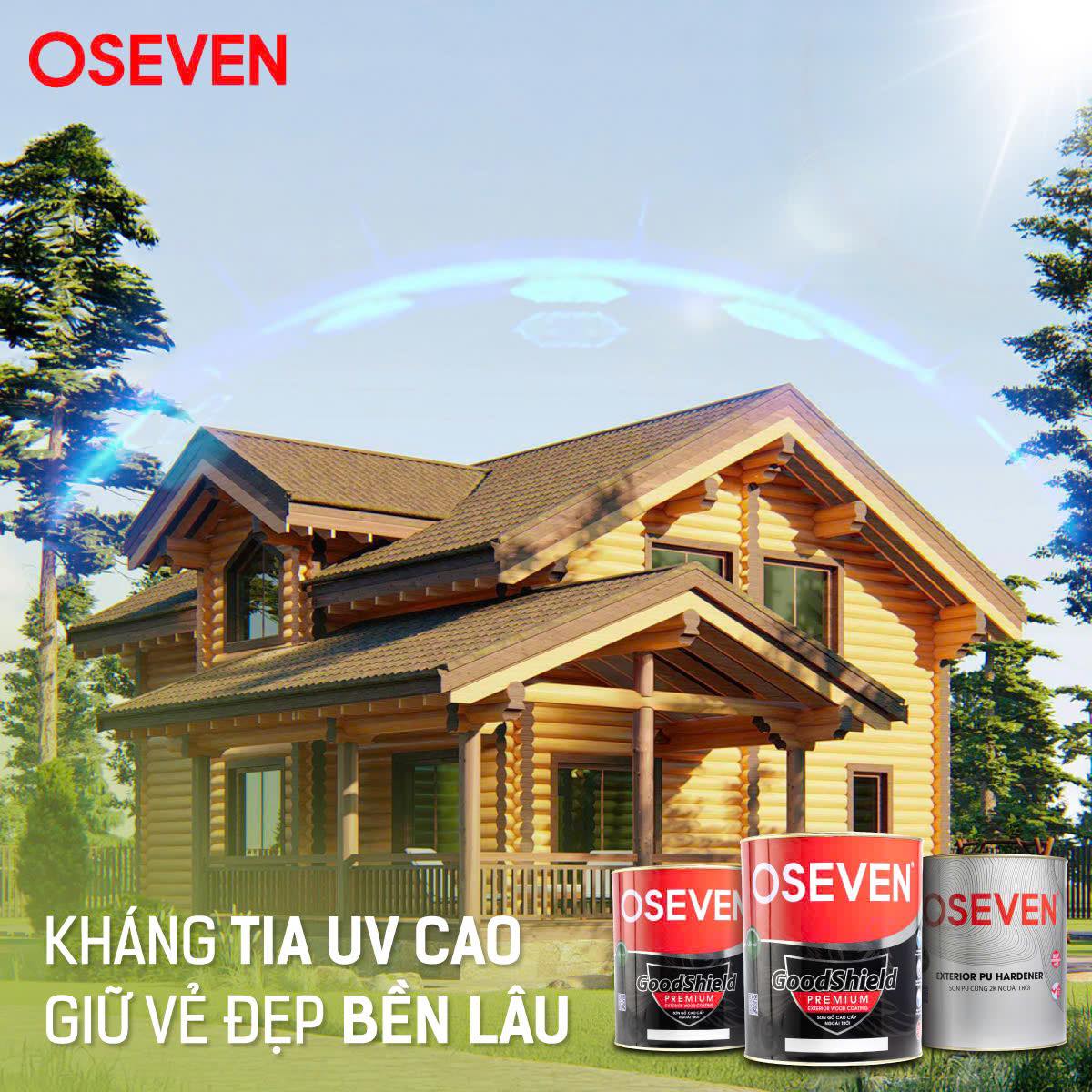 Sơn gỗ ngoài trời OSEVEN – Giải pháp bảo vệ gỗ bền đẹp theo thời gian
