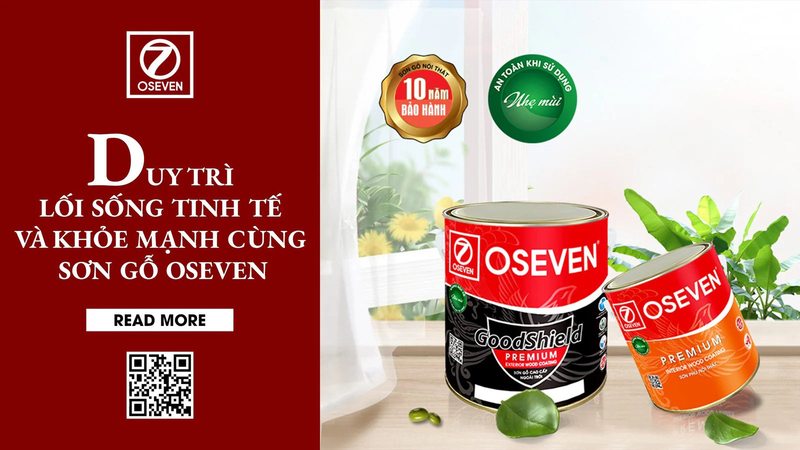 Duy trì lối sống tinh tế và khỏe mạnh cùng sơn gỗ OSEVEN