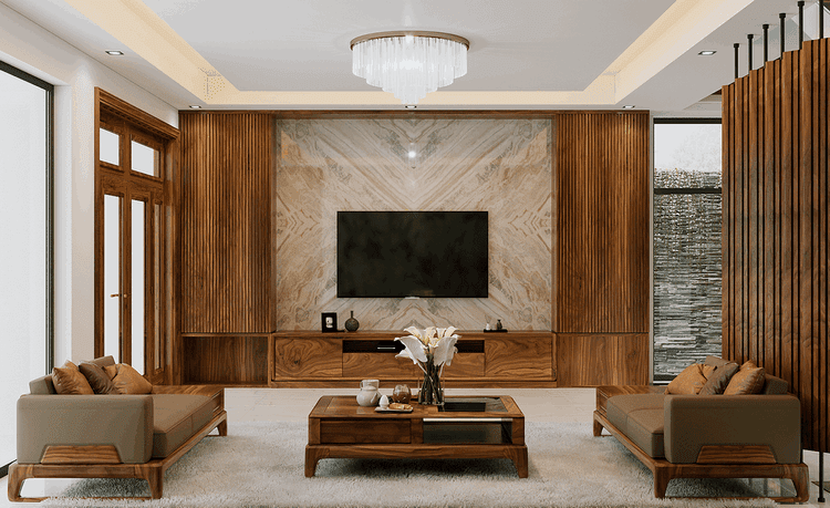 Màu óc chó – Xu hướng sơn gỗ cao cấp cho không gian sang trọng