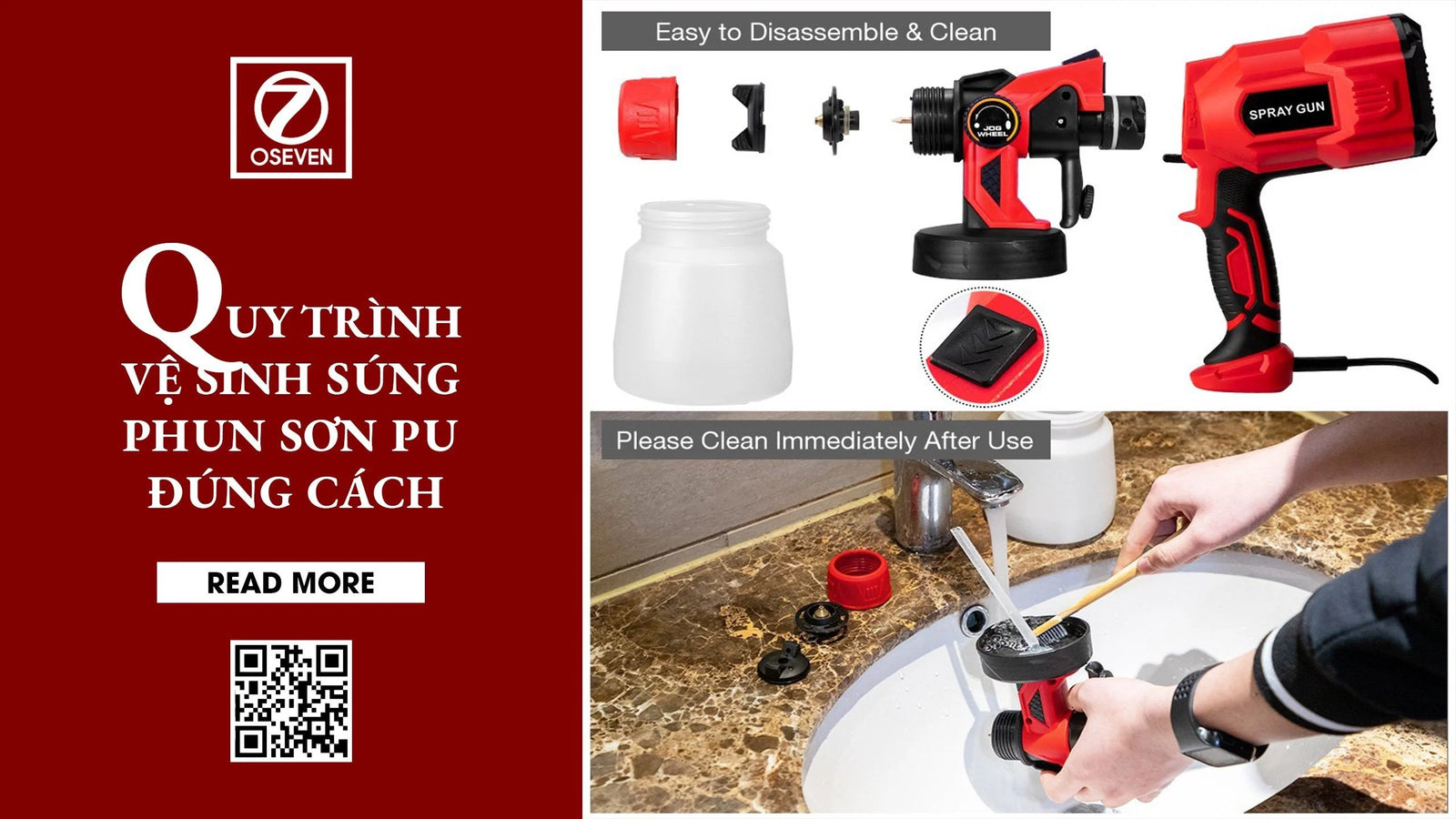 QUY TRÌNH VỆ SINH SÚNG PHUN SƠN PU ĐÚNG CÁCH